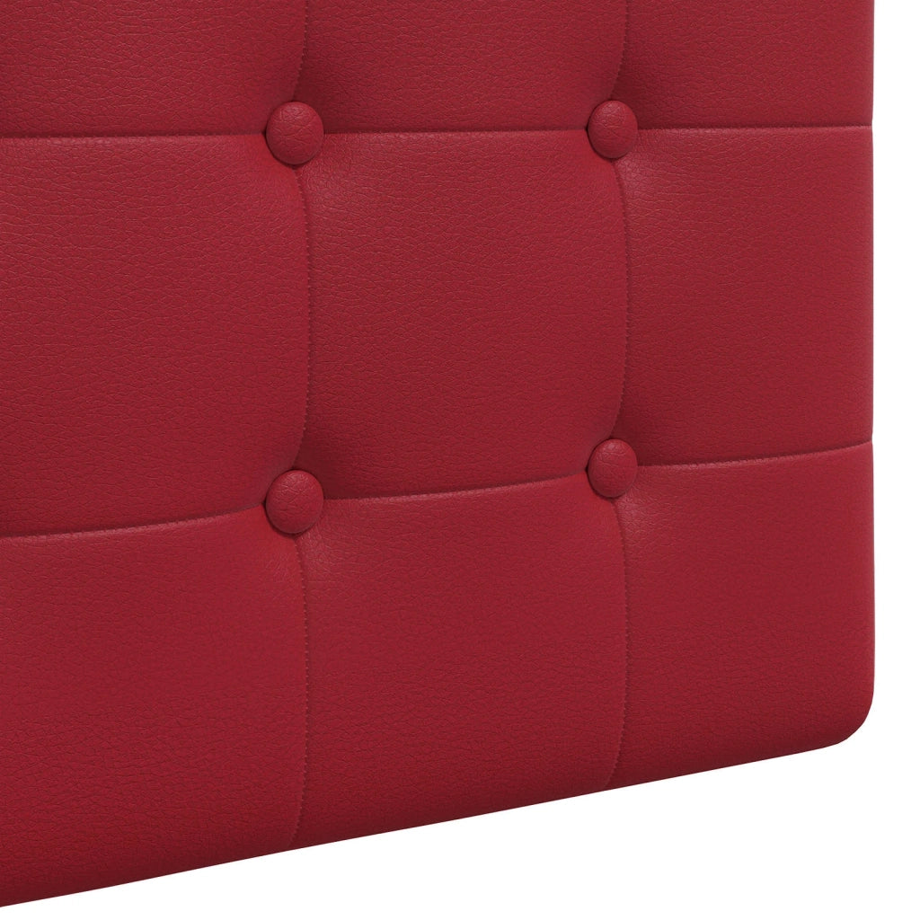 Testiera sospesa Con luce LED Rosso Vino Similpelle