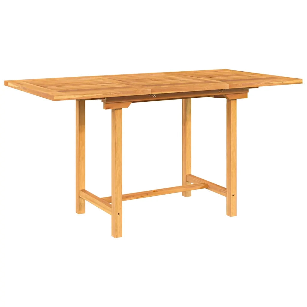 Tavolo Giardino Estensibile 110-160x80x75cm Legno Massello Teak 363487