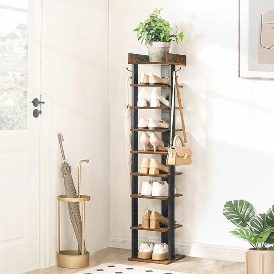 Rack per scarpe con pannelli in legno - EBF81XJ01G2 Rack per scarpe