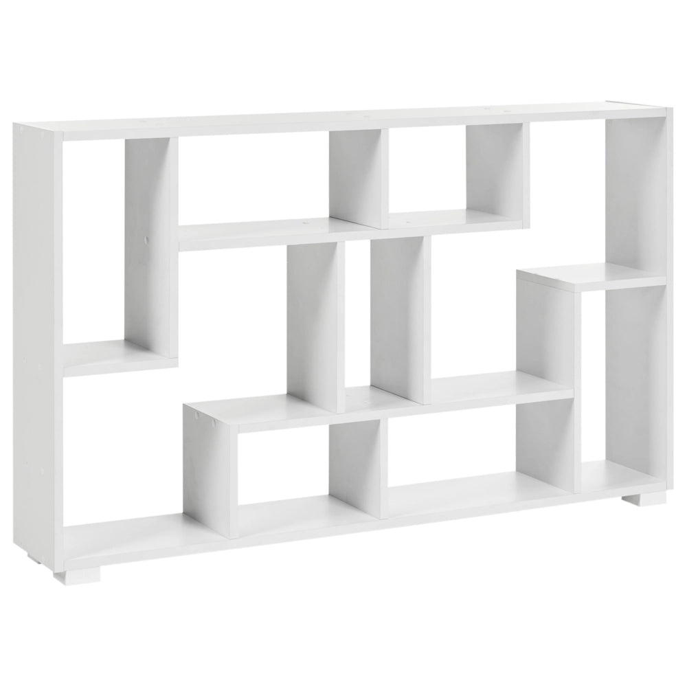 Libreria Industriale 9 Scaffali bianco con schienale aperto stile moderno