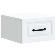 Mobiletto da notte a muro con cassetto Bianco 34,5 x 33 x 20 cm 899275