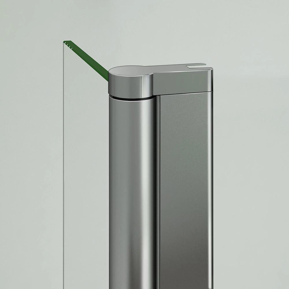 Paretina mobile per Walk In da 40cm Altezza 200 cm Vetro Temperato Trasparente da 8 mm Anticalcare Telaio Cromato Lucido