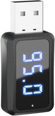 Adattatore Bluetooth 5.3 audio ricevitore/trasmittente con display LED e connettore USB