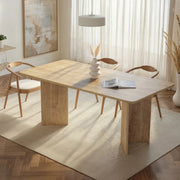 Noleme, Tavolo Fisso 6 Posti, 180x90x75h cm Marrone Rovere