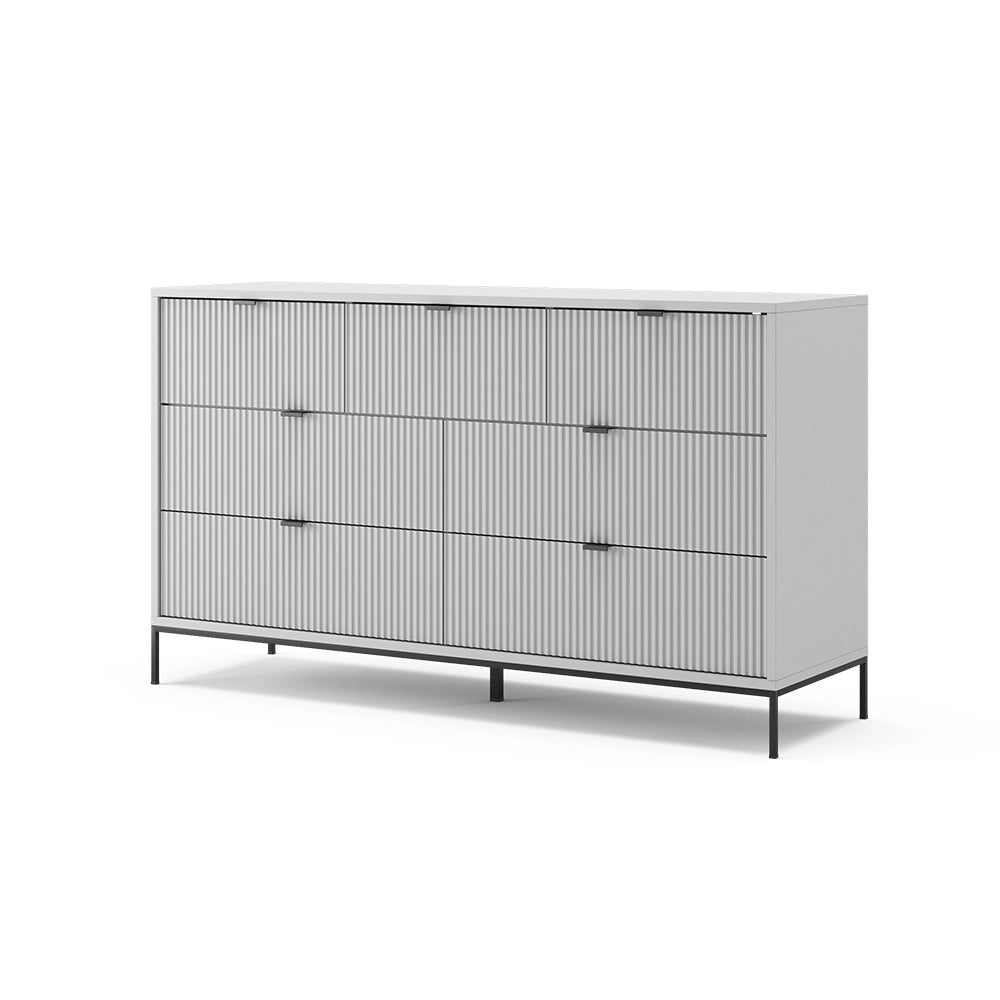 Vicco Cassettiera per camera da letto Grigio 42 x 81 cm