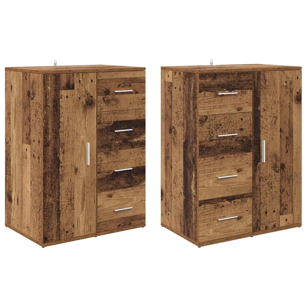 Sideboards Corona 2 pcs Legno vecchio 59 x 39 x 80 cm