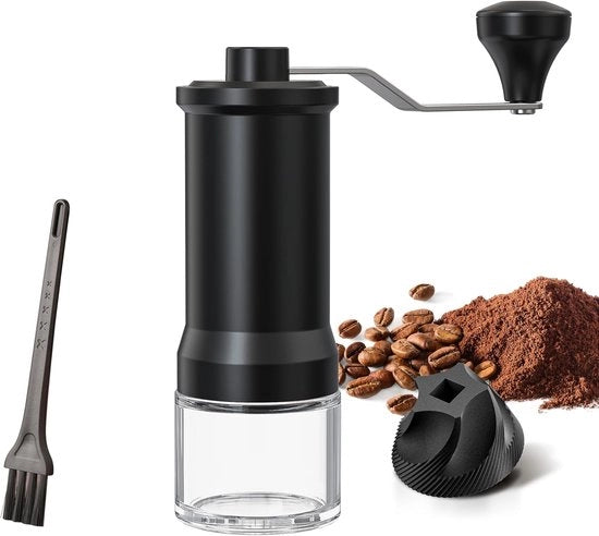 Macchina di mungitura manuale per caffè con molino a coni ceramici - 30 posizioni regolabili per espresso, Aeropress, French Press e Moka