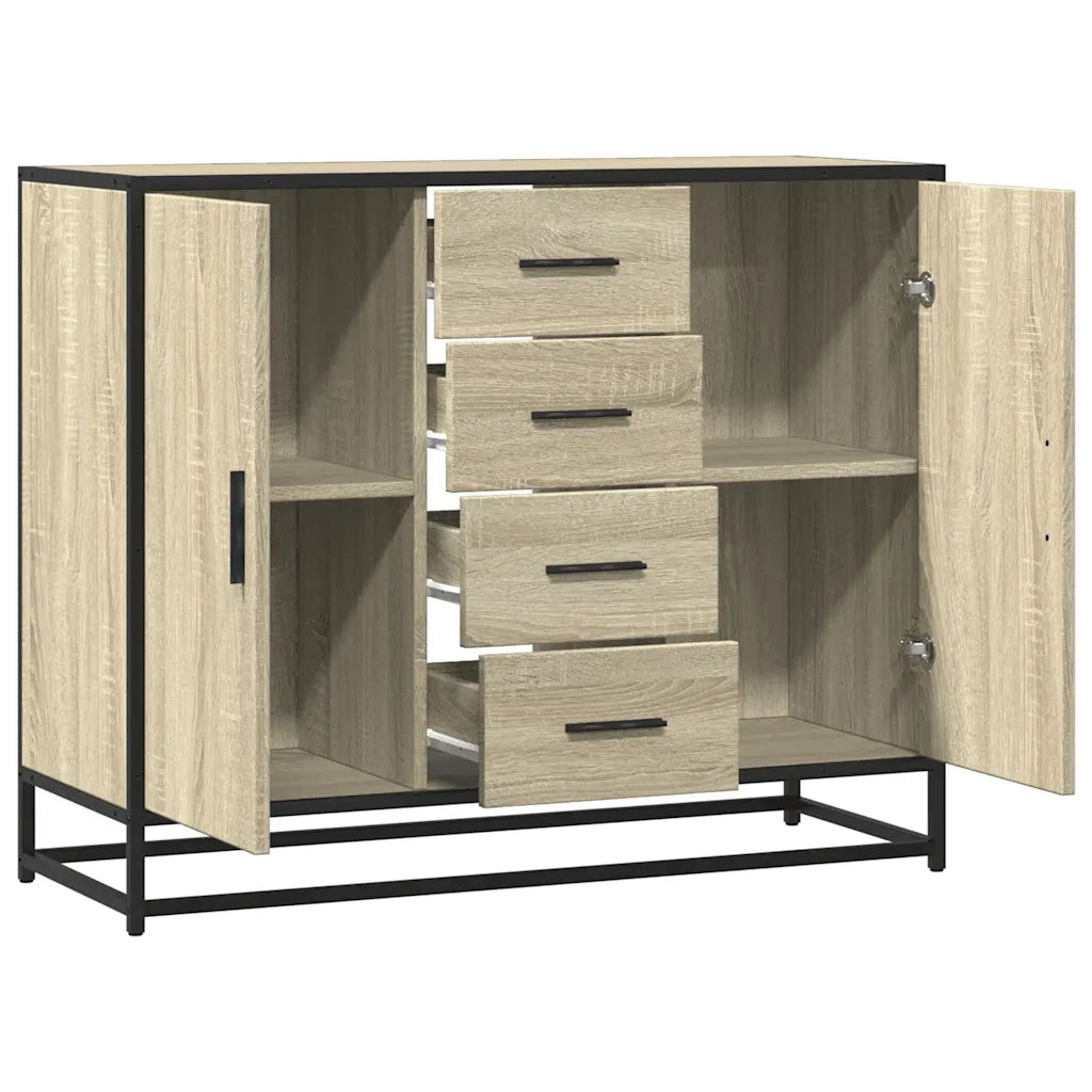 Credenza Rovere Sonoma 92x35x76 cm in Legno Multistrato 3300826