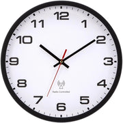 Orologio da parete a controllo radio grande da parete a controllo radio con design moderno o vintage in nero e bianco 30 cm alimentato da batterie adatto per cucina camera da letto soggiorno e bambini