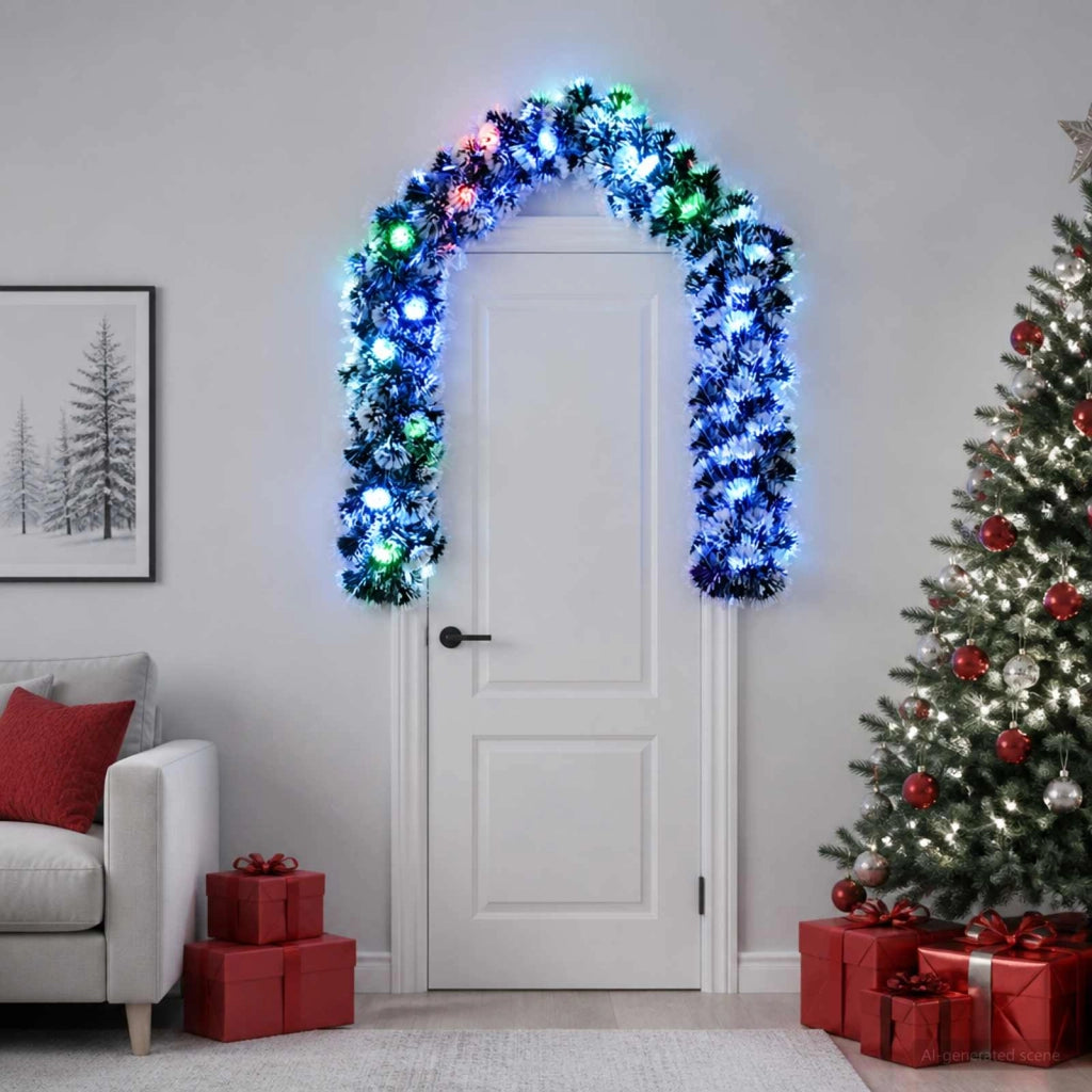 Ghirlanda di Natale 200 cm 16 LED Multicolore PET 42049535