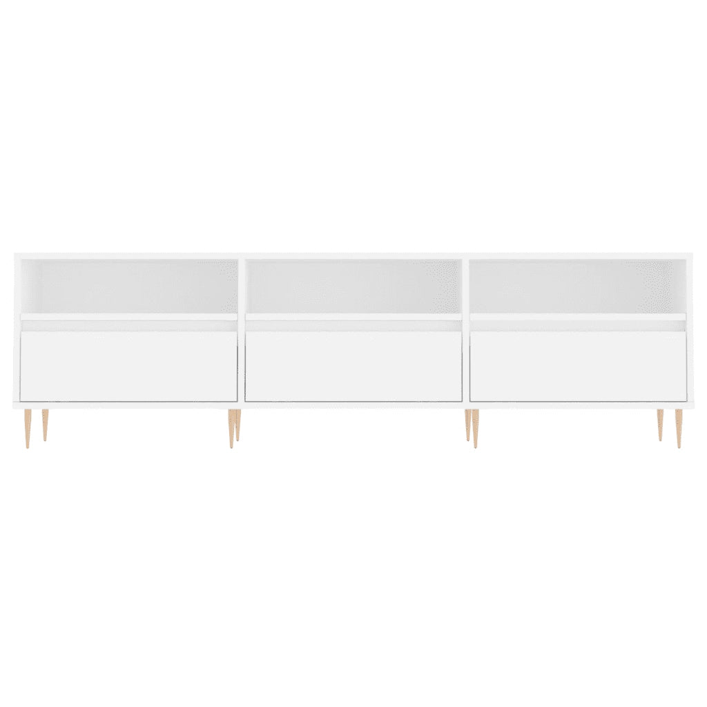 Mobile Porta TV Bianco 150x30x44,5 cm in Legno Multistrato 831268