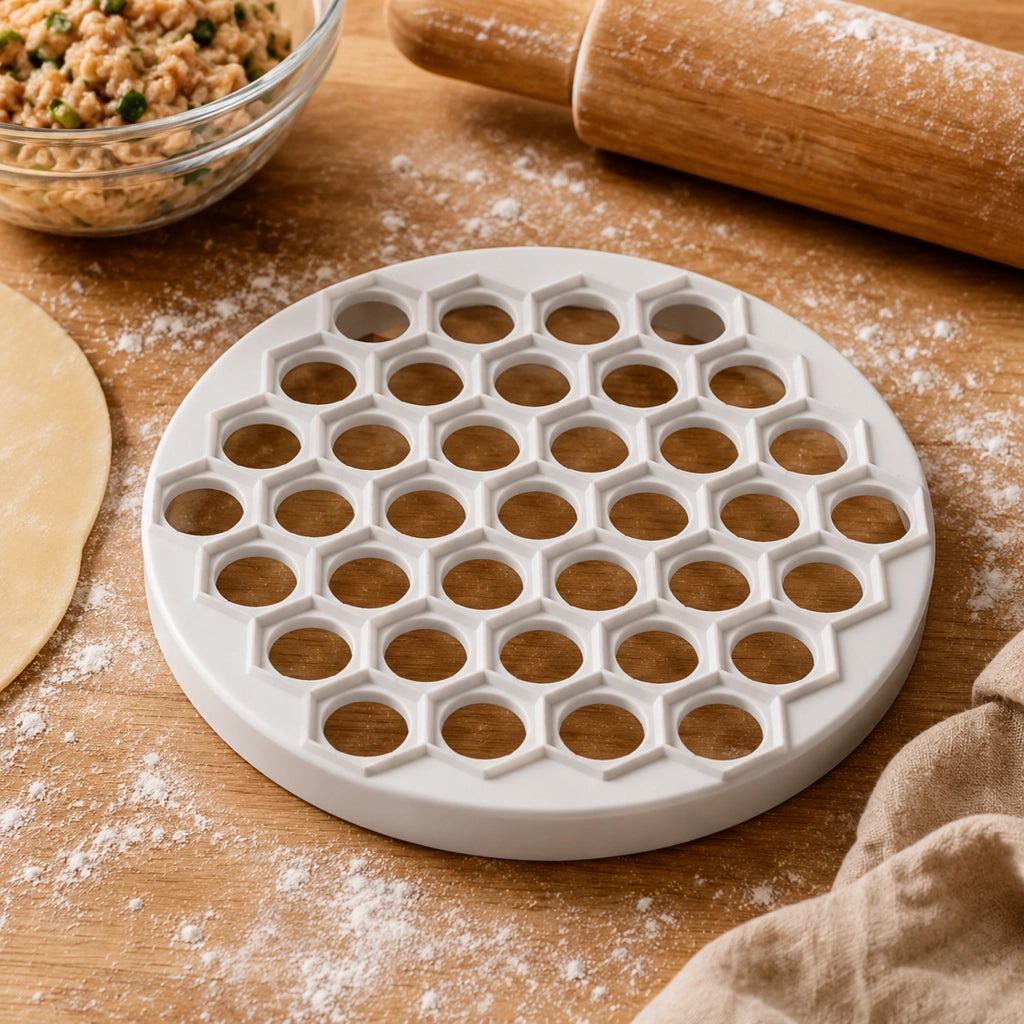 KADAX Pierożnica na pierogi średnica 24cm biała <5