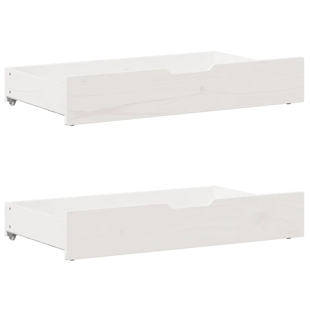 Letto senza Materasso Bianco 140x200 cm Legno Massello di Pino 3309039