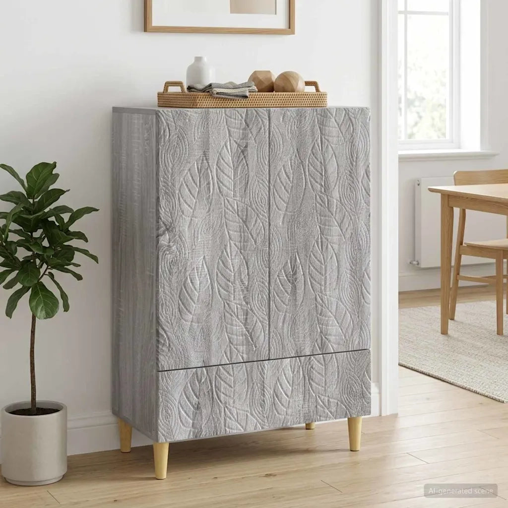 Credenza Sonoma grigio 66 x 34,5 x 95 cm Legno ingegnerizzato 895131