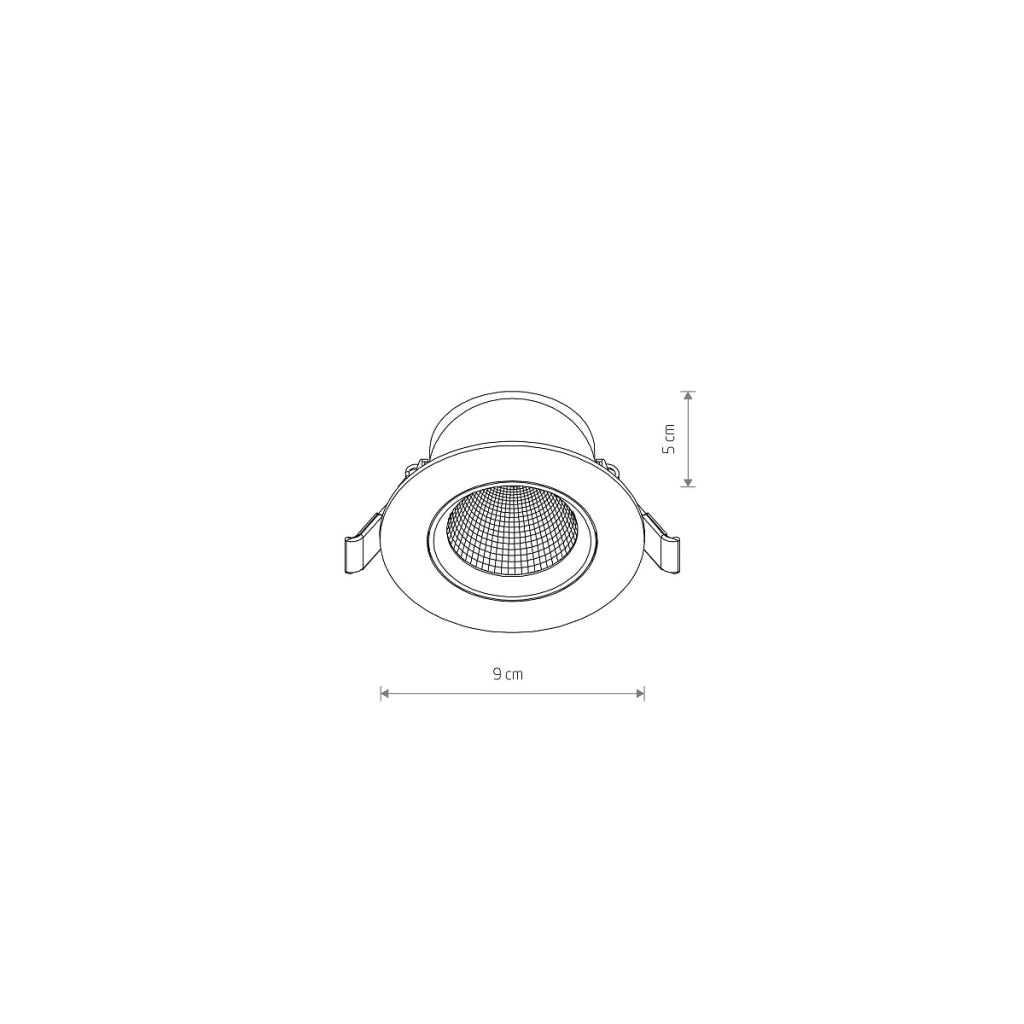 Faretto da incasso LED 5W 4000K bianco Nowodvorski Egina