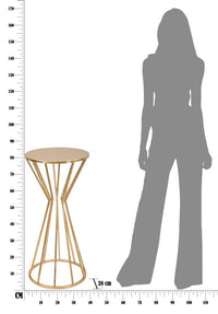 Porta Telefono Stick Glam Ø38x80 cm in Ferro Oro