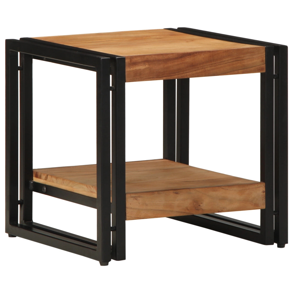 Tavolino da caffÃ¨ 40x50x38 cm in legno massello di acacia