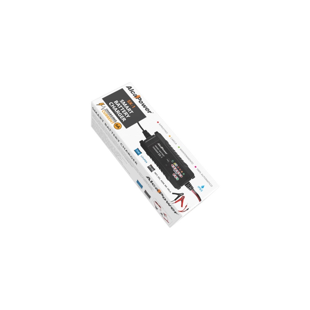 Caricabatterie Intelligente 6A (6V/12V) - Compatibile Litio (LiFePO4) e Piombo - Controllo App Bluetooth e 8 ModalitÃ  di Carica