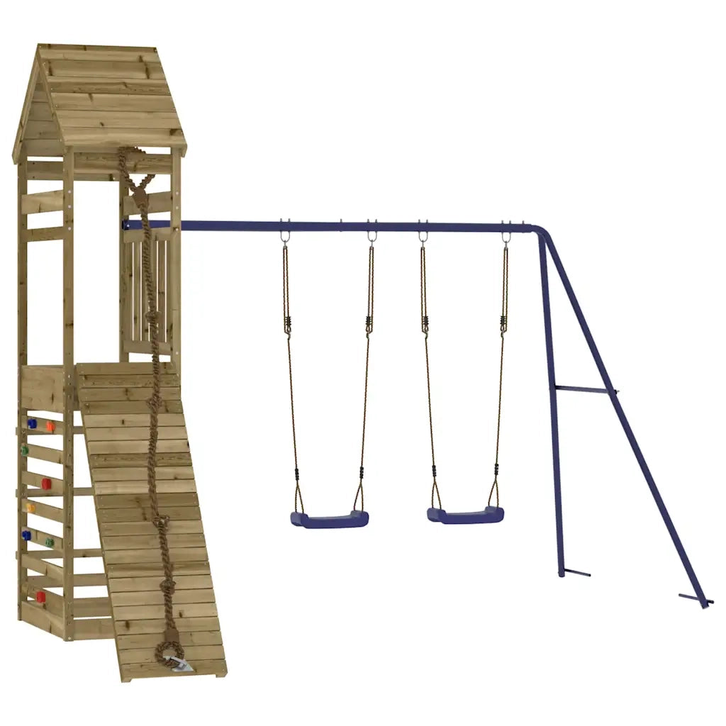 Set da Gioco da Esterno in Legno di Pino Impregnato 3156927