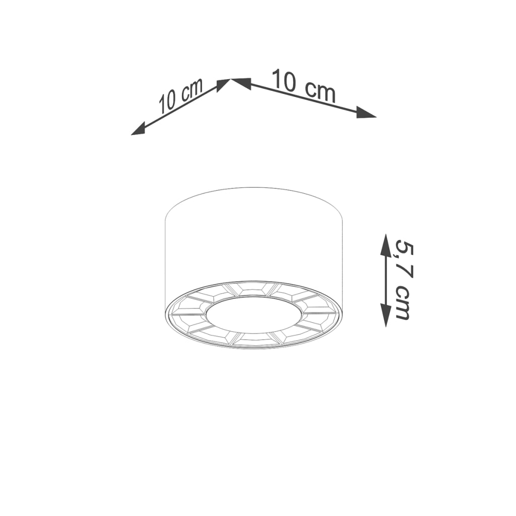 Lampada da soffitto DIO LED bianco