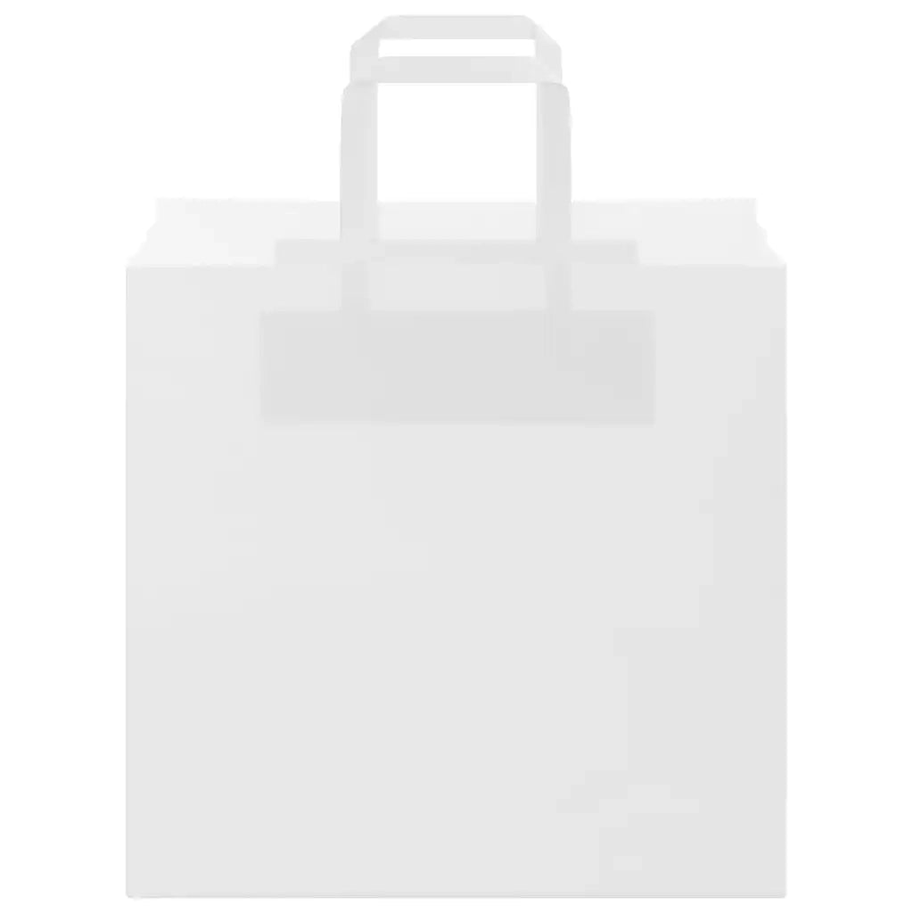 Sacchetti di Carta 50 pz con Manici Bianchi 26x17x25 cm