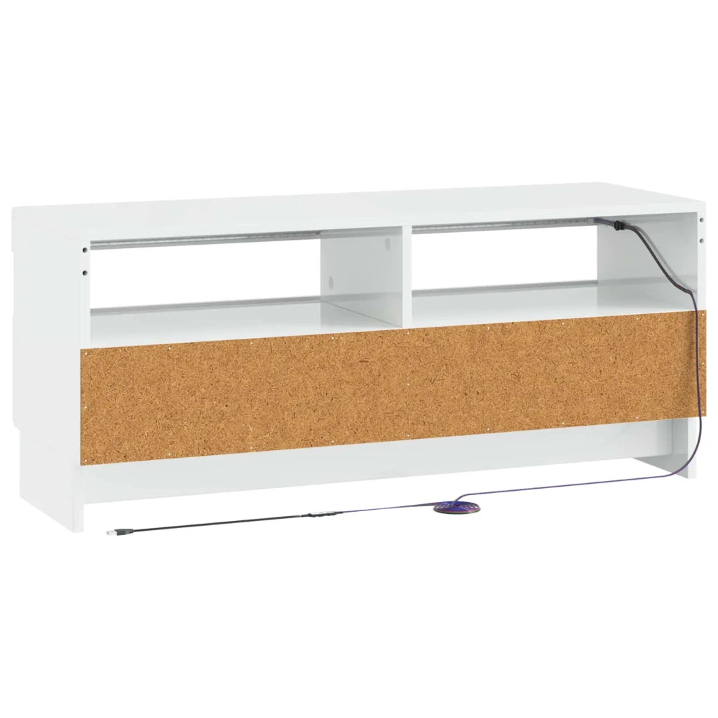 Mobile TV LED Bianco Lucido Legno ingegnerizzato 896109