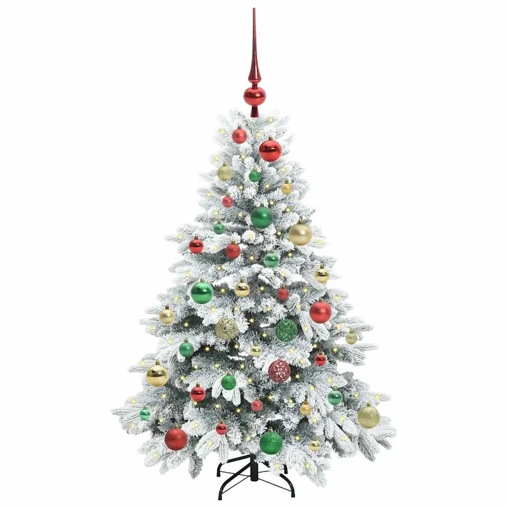 Albero di Natale artificiale con 150 LED Bianco 120 cm PE e PVC 3397596
