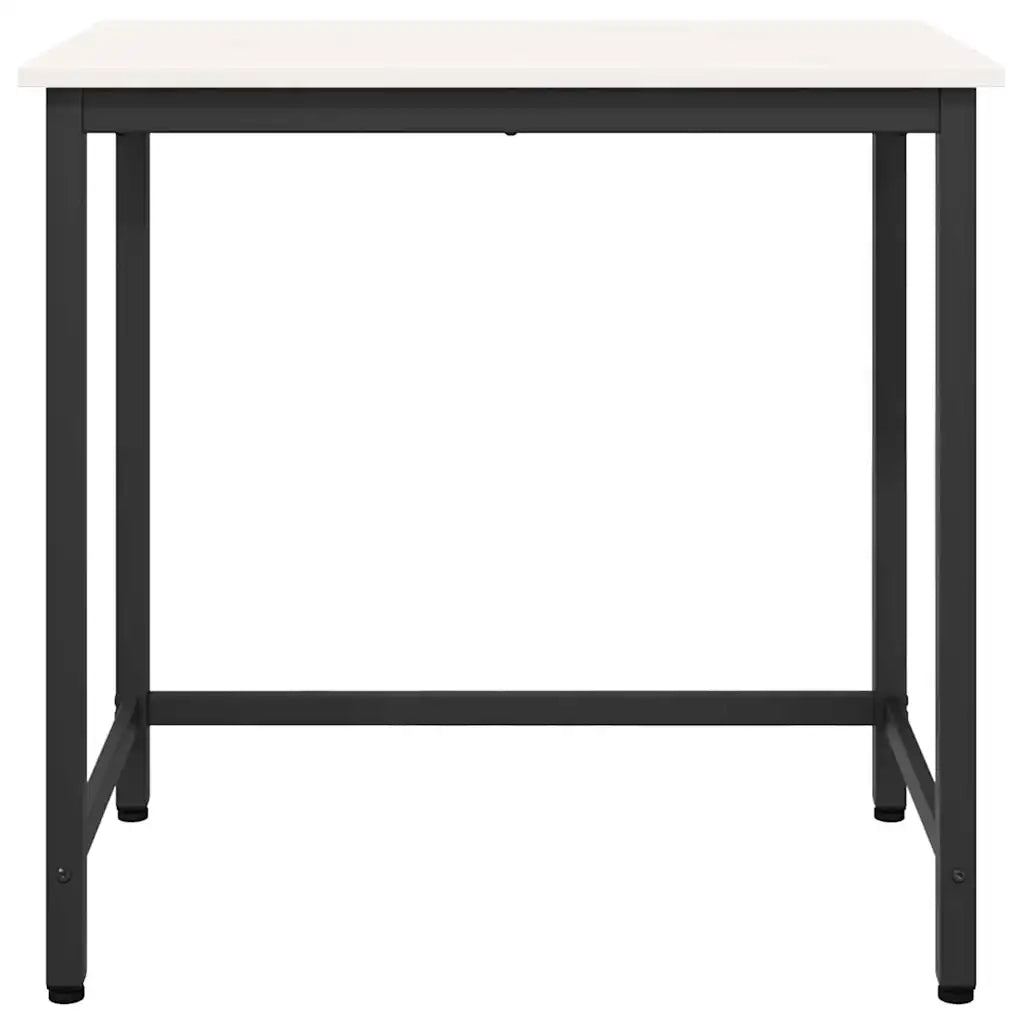 tavolo Bianco 80 x 50 x 77 cm Legno ingegnerizzato e acciaio 873791
