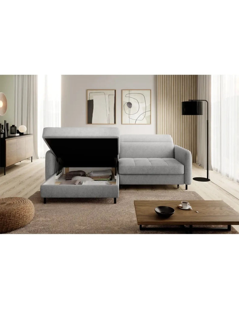 Divano ad angolo collezione GOUMSI colore Grigio chiaro