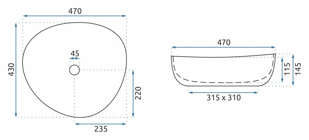 Lavabo Da Appoggio Rea Andrea