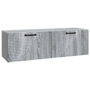 Mobile Porta TV da Muro Grigio Sonoma 98 x 31 x 30 cm