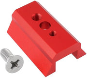 Telescopio con placa di sospensione rosso - 45mm - Metallo - Viti - 45x31x16mm - Canale centrale 16mm - Installazione semplice - Placa di montaggio
