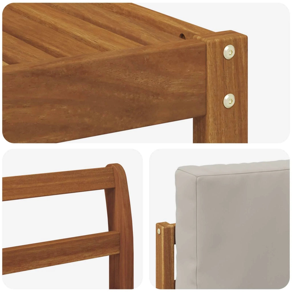 Set di divani da esterno 8 pcs Grigio Naturale e Chiaro 3366744
