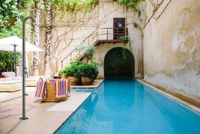 Doccia da Giardino 228,9x18x25 cm con Soffione e Lavapiedi Sined Quartu Canna di fucile