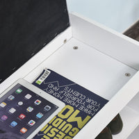 Panca da Ingresso Scarpiera 81x31,5x49 cm in Legno  Bianco