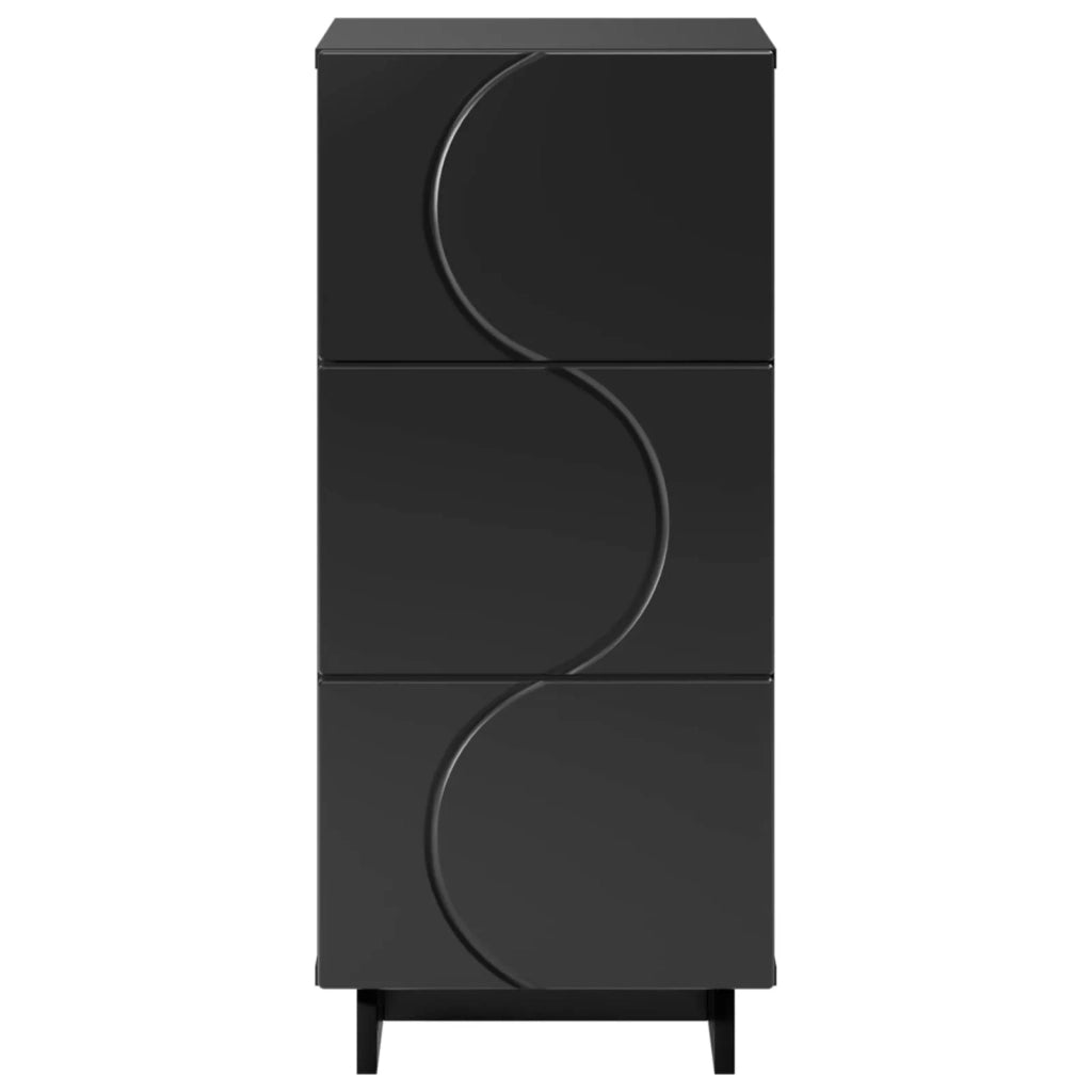 Credenza Nero 33,5 x 34,5 x 75 cm Legno ingegnerizzato 8011514