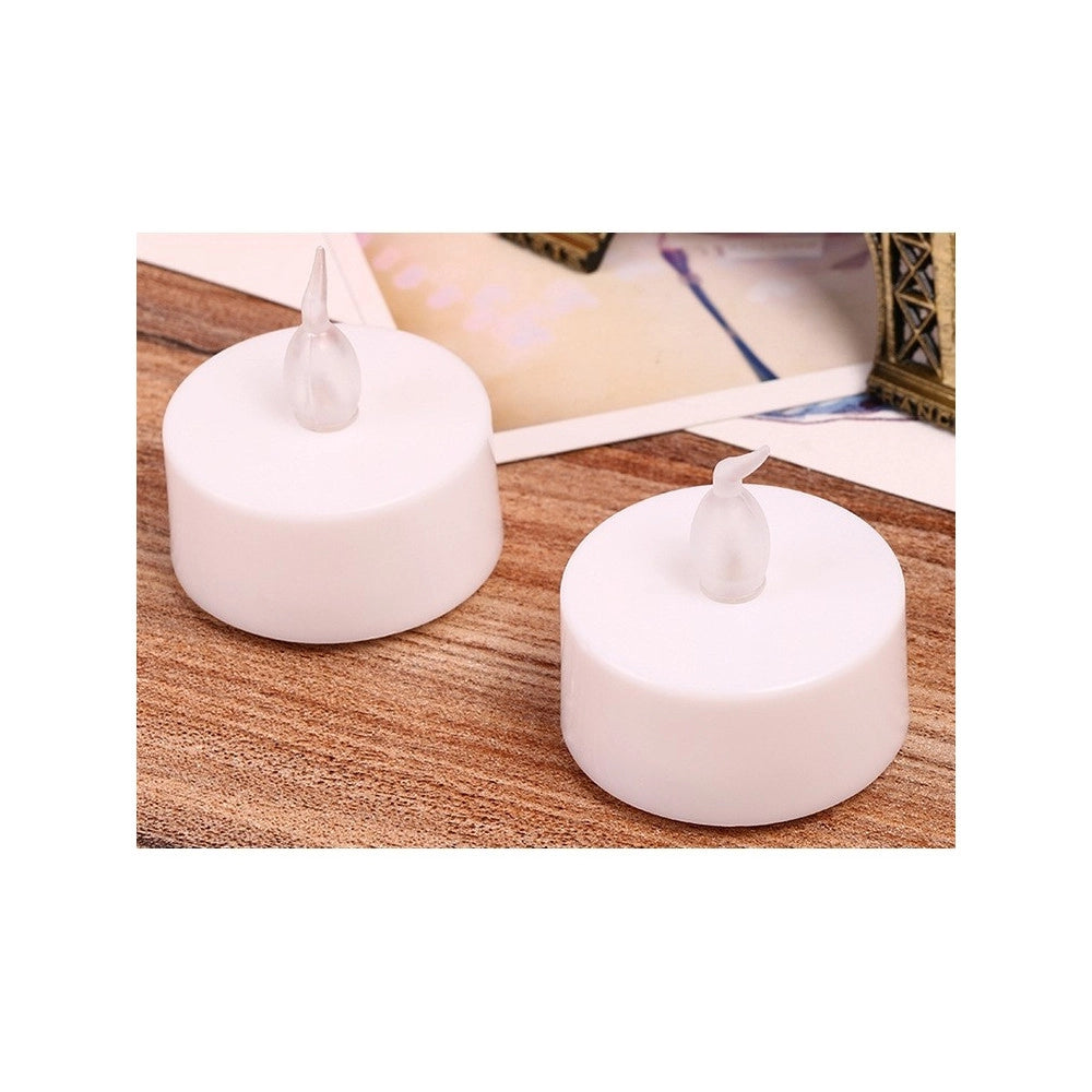 Trade Shop - Set Candele Candeline A Batteria Tea Light A Led Multicolore Rgb Effetto Fiamma -