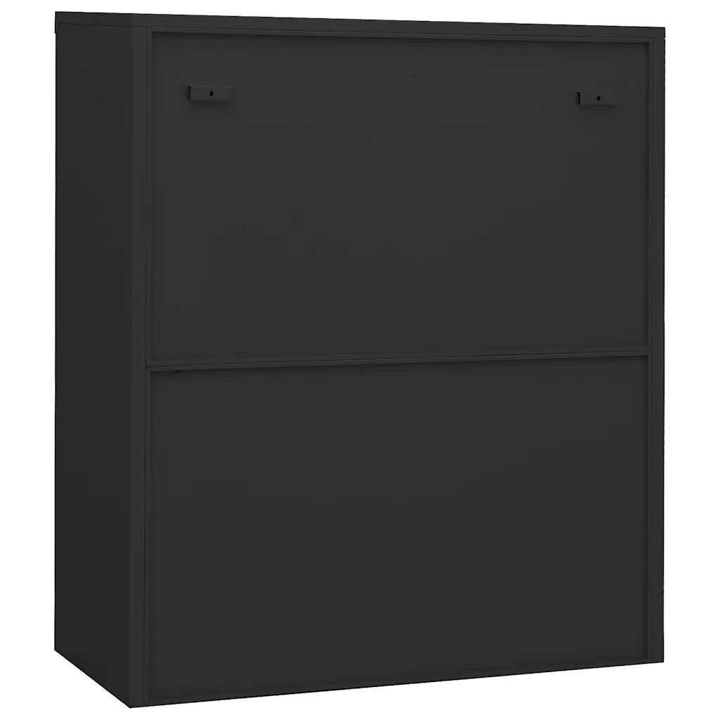 Armadio per Ufficio Antracite 90x40x105 cm in Acciaio 335937