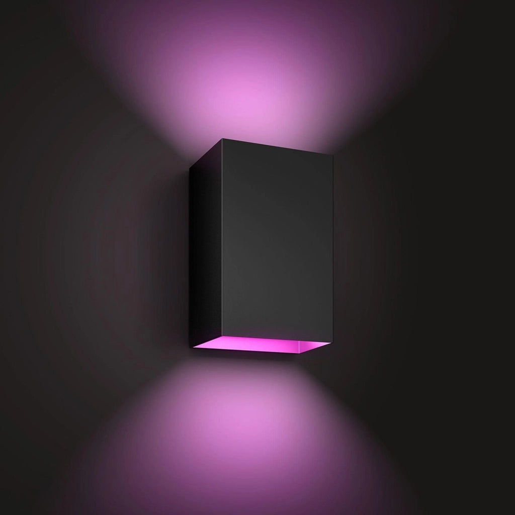 Philips Hue 915005842901 Resonate Lampada da Parete LED Smart con Doppia Illuminazione Sopra e Sotto 15 8 W IP44 colore Nero