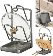 Organizzatore per coperchi 2 in 1 - Coperchio deposito - Organizzatore cucina - Multifunzionale - Cucina efficiente - Spazio per 2 coperchi