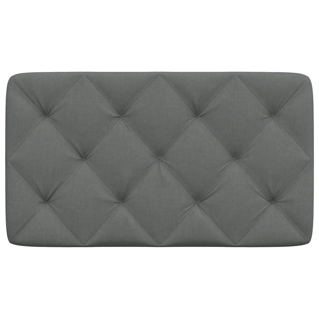 Cuscino Testiera Grigio Scuro 80 cm in Tessuto