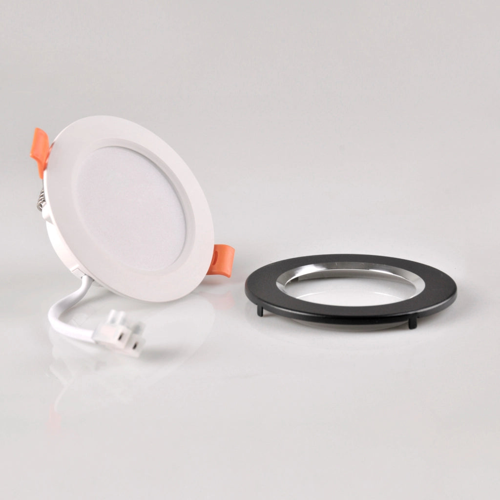 Faretto LED incasso Polux ZOE nero tondo 430lm 4000K