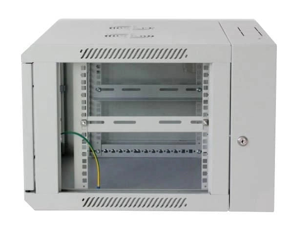 Armadio Rack 19'' a muro 12 unità due sezioni Grigio