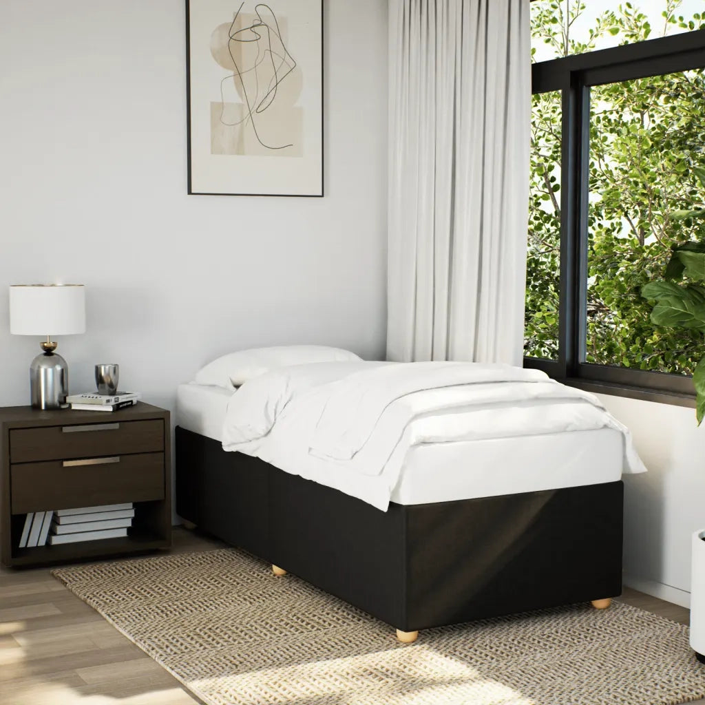 Giroletto senza Materasso Nero 80x200 cm Tessuto 3284689