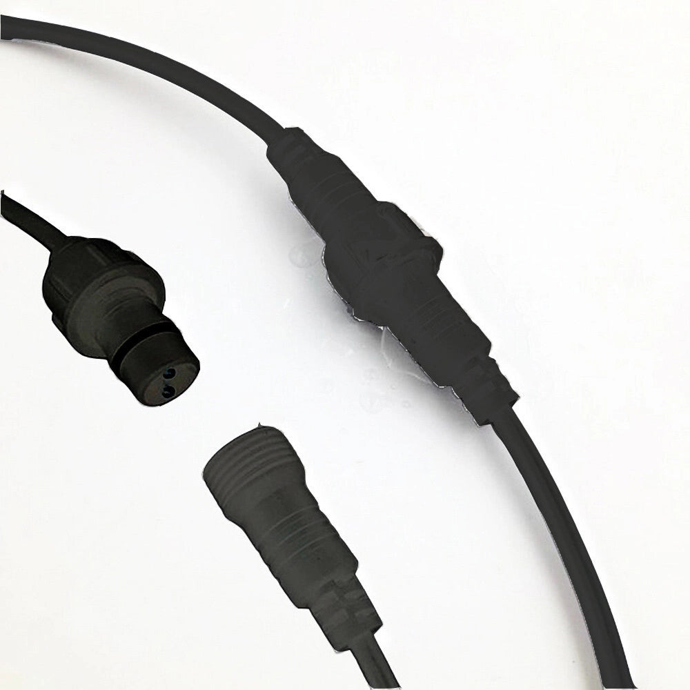 Trade Shop - Catena Luminosa Con 15 Portalampada E27 Luci Decorative Prolungabile Ip54 P01-s01-15 - Nero