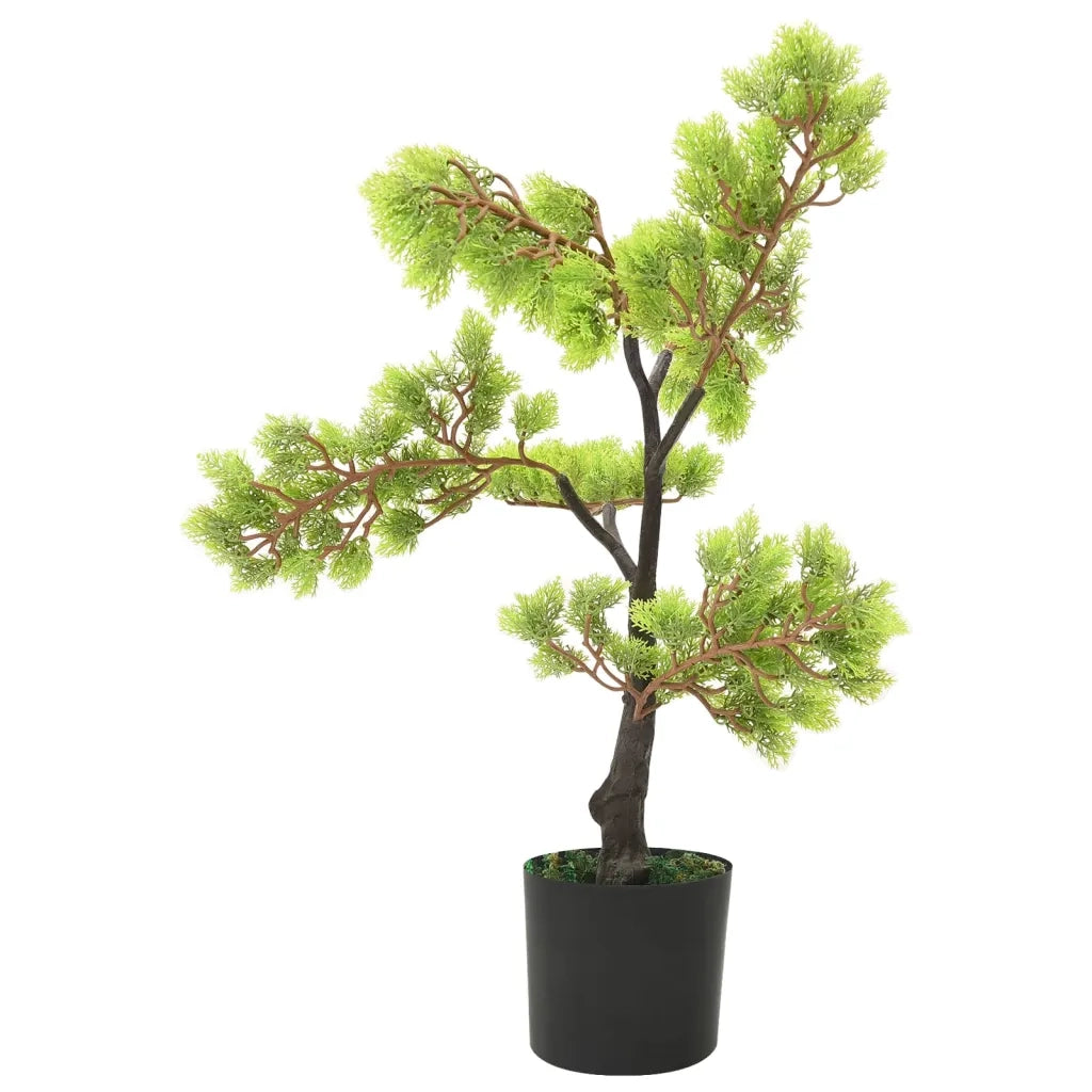 Bonsai di Cipresso Artificiale con Vaso 60 cm Verde 336319