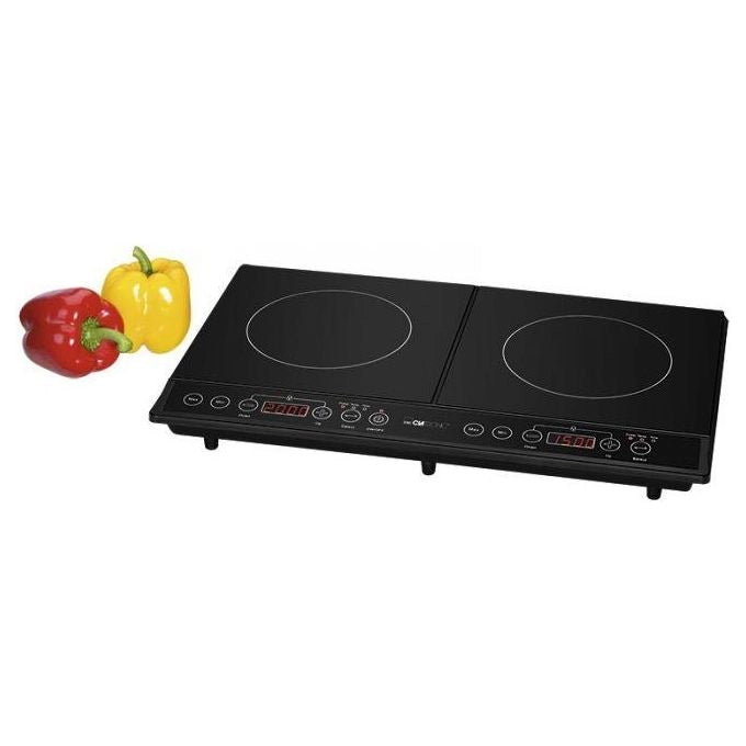Clatronic DKI 3609 Nero Superficie piana Piano cottura a induzione 2 Fornello(i)