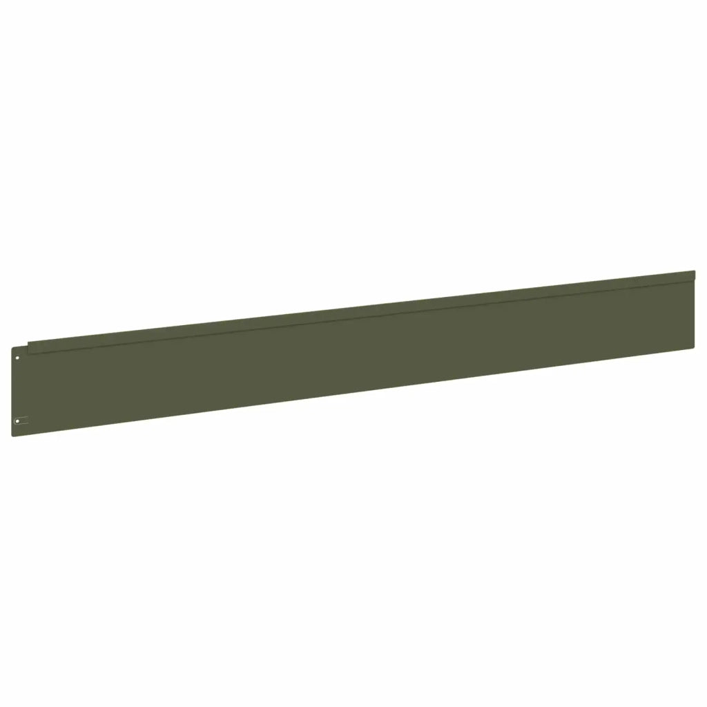 Bordura per Prato 20 pcs 100 x 12 cm Acciaio Verde Oliva 8008797