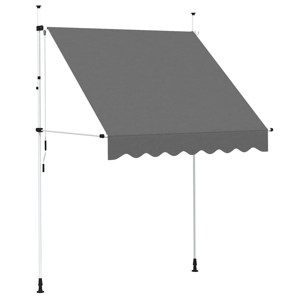 Tenda da Sole Retrattile Manuale 200 cm Antracite