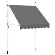 Tenda da Sole Retrattile Manuale 200 cm Antracite